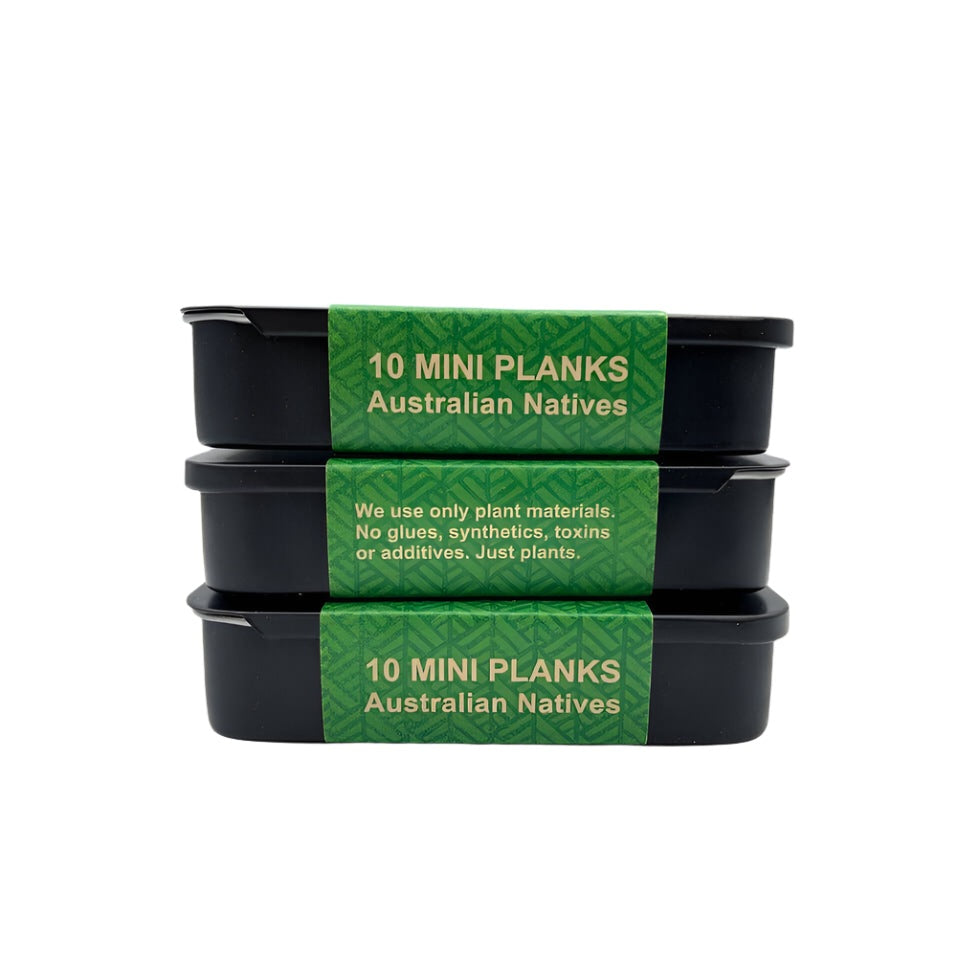 Tribe Earth Mini Sampler Tin with 10 Aussie Native handmade incense tiles including Bushwalk and Dreamtime varieties