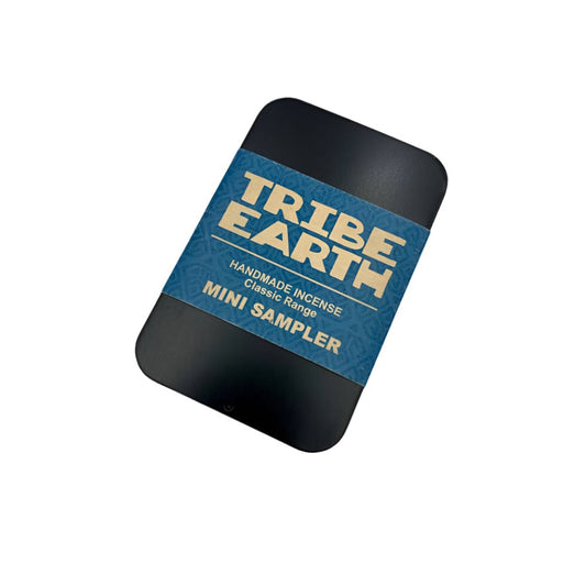 Tribe Earth Mini Sampler Tin with classic handmade incense tiles in portable tin