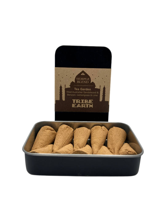 9to5 Studios_Tea Garden Cones-Sandalwood, Benzoin, Lime & Lemongrass