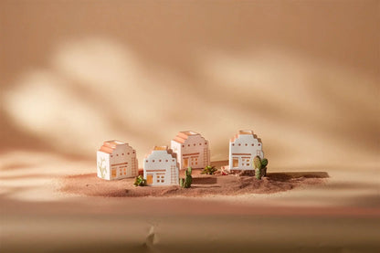 9to5 Studios_Paddywax Santa Fe Adobe Style Incense & Tea Light Holder Ceramic House - Palo Santo