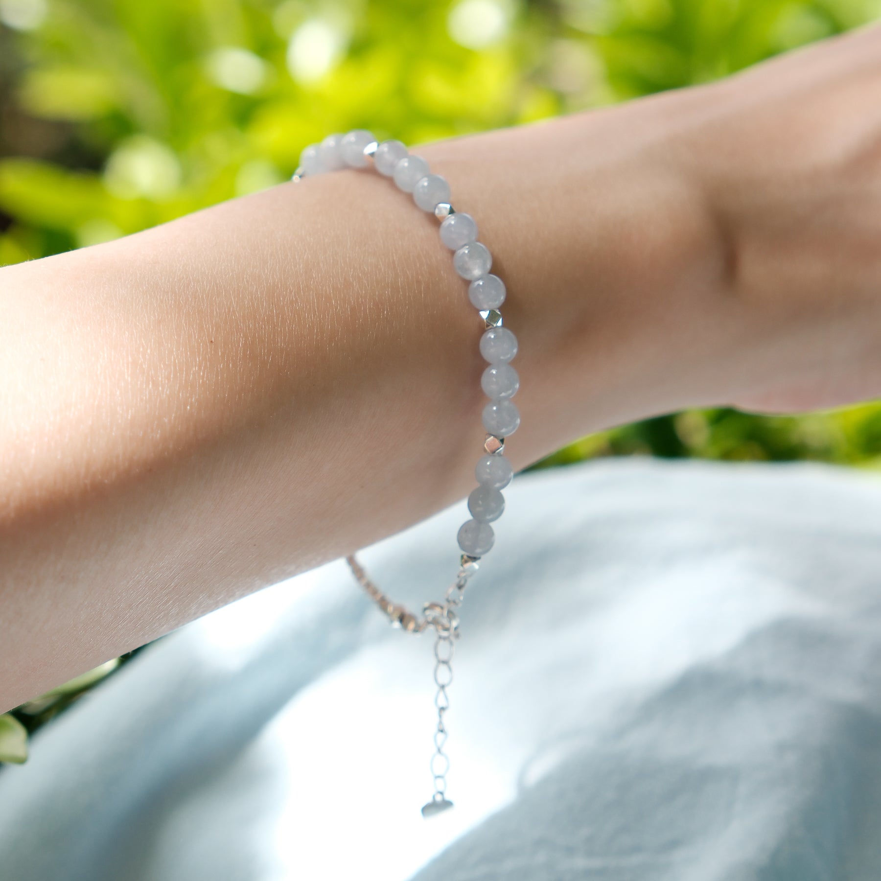 Aquamarine Breeze Bracelet Sterling Silver 9to5 Studios