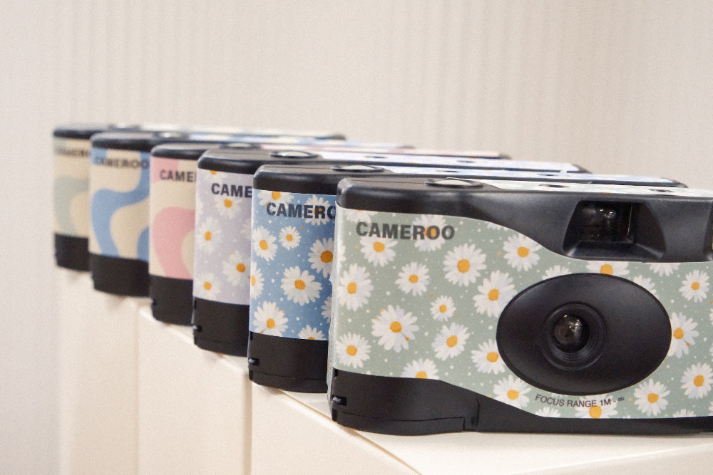 9to5 Studios Cameroo Disposable 35mm Film Camera - Daisy Bloom - Ocean Bloom