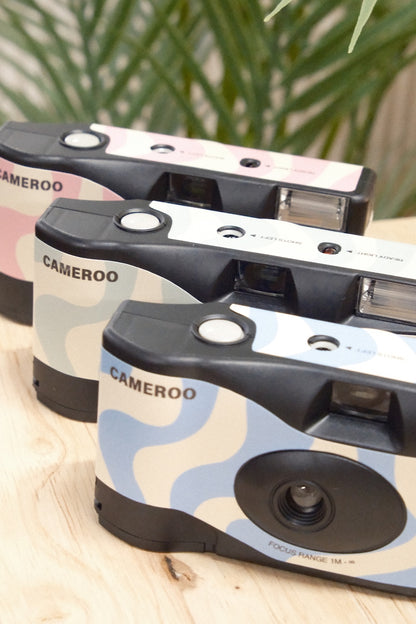 9to5 Studios Cameroo Disposable 35mm Film Camera - Wavy - Soft Blush