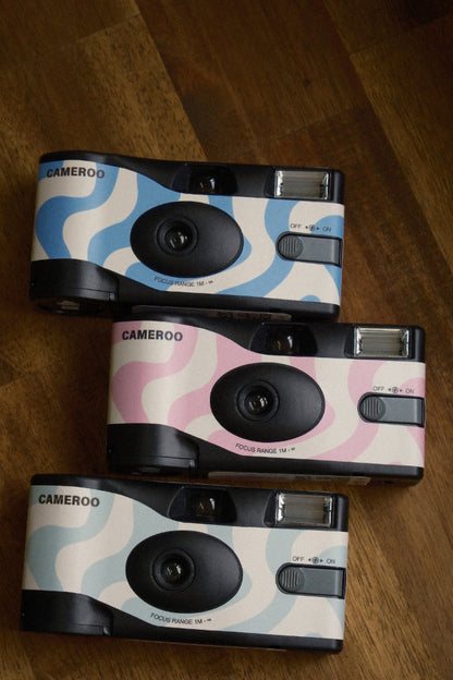 9to5 Studios Cameroo Disposable 35mm Film Camera - Wavy - Soft Blush