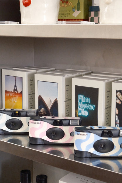 9to5 Studios Cameroo Disposable 35mm Film Camera - Wavy - Soft Blush