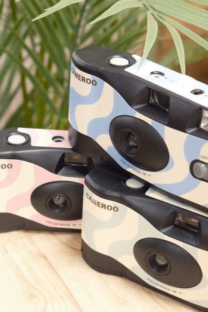 9to5 Studios Cameroo Disposable 35mm Film Camera - Wavy - Soft Blush