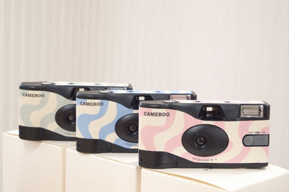 9to5 Studios Cameroo Disposable 35mm Film Camera - Wavy - Soft Blush