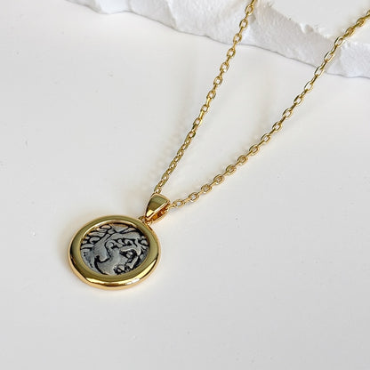 Circle Pendant Necklace - Gold9to5 Studios