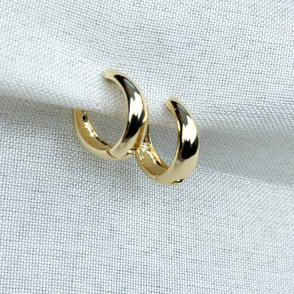 Huggie Hoop Earrings Gold9to5 Studios