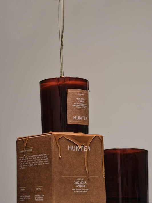 9to5 Studios_Hunter Candles - ANGUS / oak moss + amber_Australian soy wax candles