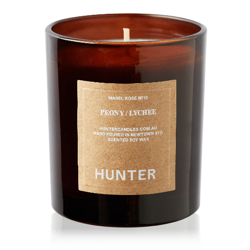 9to5 Studios_Hunter Candles - MABEL ROSE / peony + lychee_Australian soy wax candles