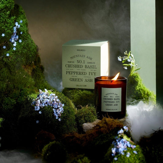 9to5 Studios_Hunter Candles - NO. 1 MOUNTAIN ASH / crushed basil, peppered ivy, green ash_Australian soy wax candles