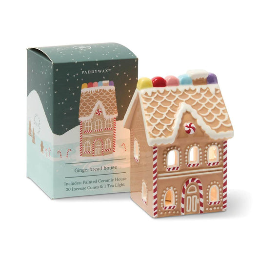 Paddywax Gingerbread Incense House & Tea Light Holder - Gingerbread