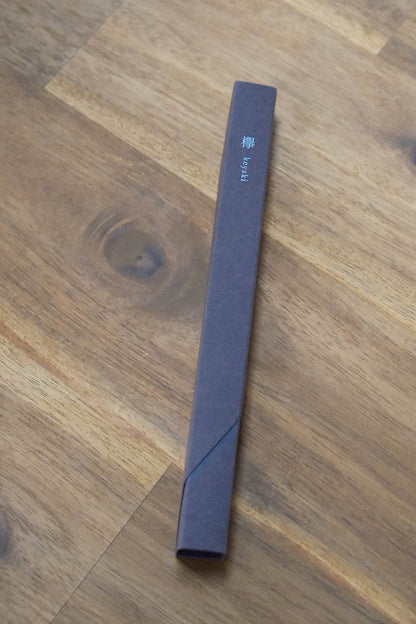 Kousaido WABOKU Zelkova incense sticks with warm sandalwood scent, traditional Japanese aroma