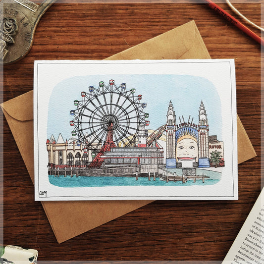 Luna Park - Greeting Card