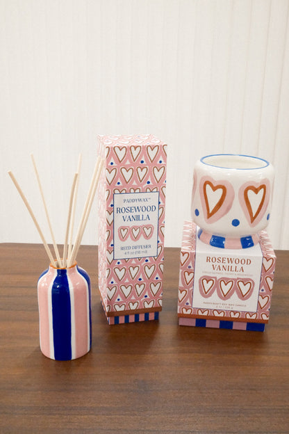 9to5 Studios Paddywax A Dopo “Hearts” Diffuser – Rosewood Vanilla