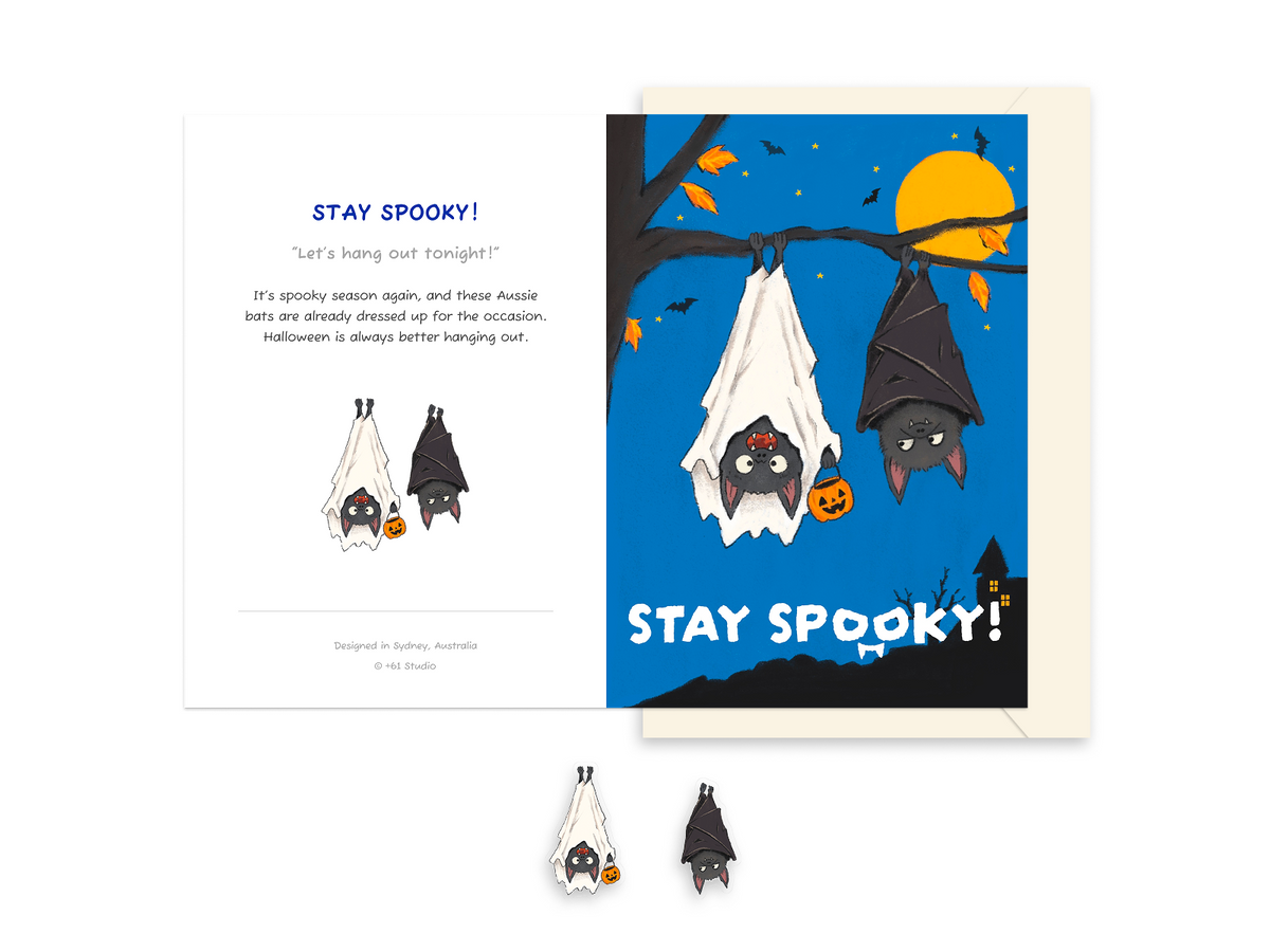 +61 Studio STAY SPOOKY! Greeting Card - Aussie Attitude Series