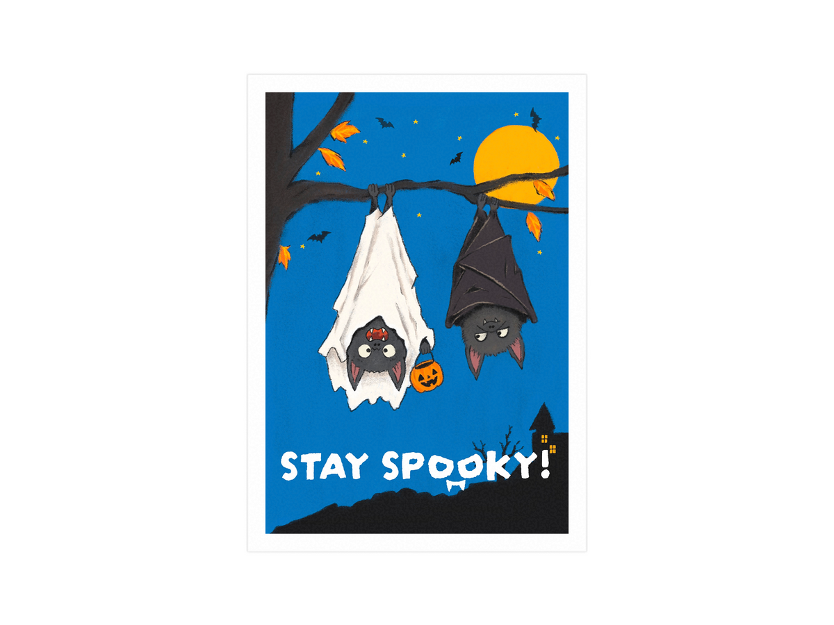+61 Studio STAY SPOOKY! Bat Postcard - Aussie Attitude Series