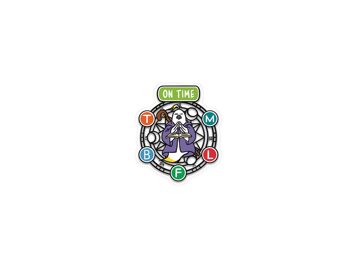 +61 Studio On Time - The Commuter’s Blessing Sticker - Black