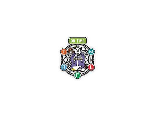 +61 Studio On Time - The Commuter’s Blessing Sticker - Black